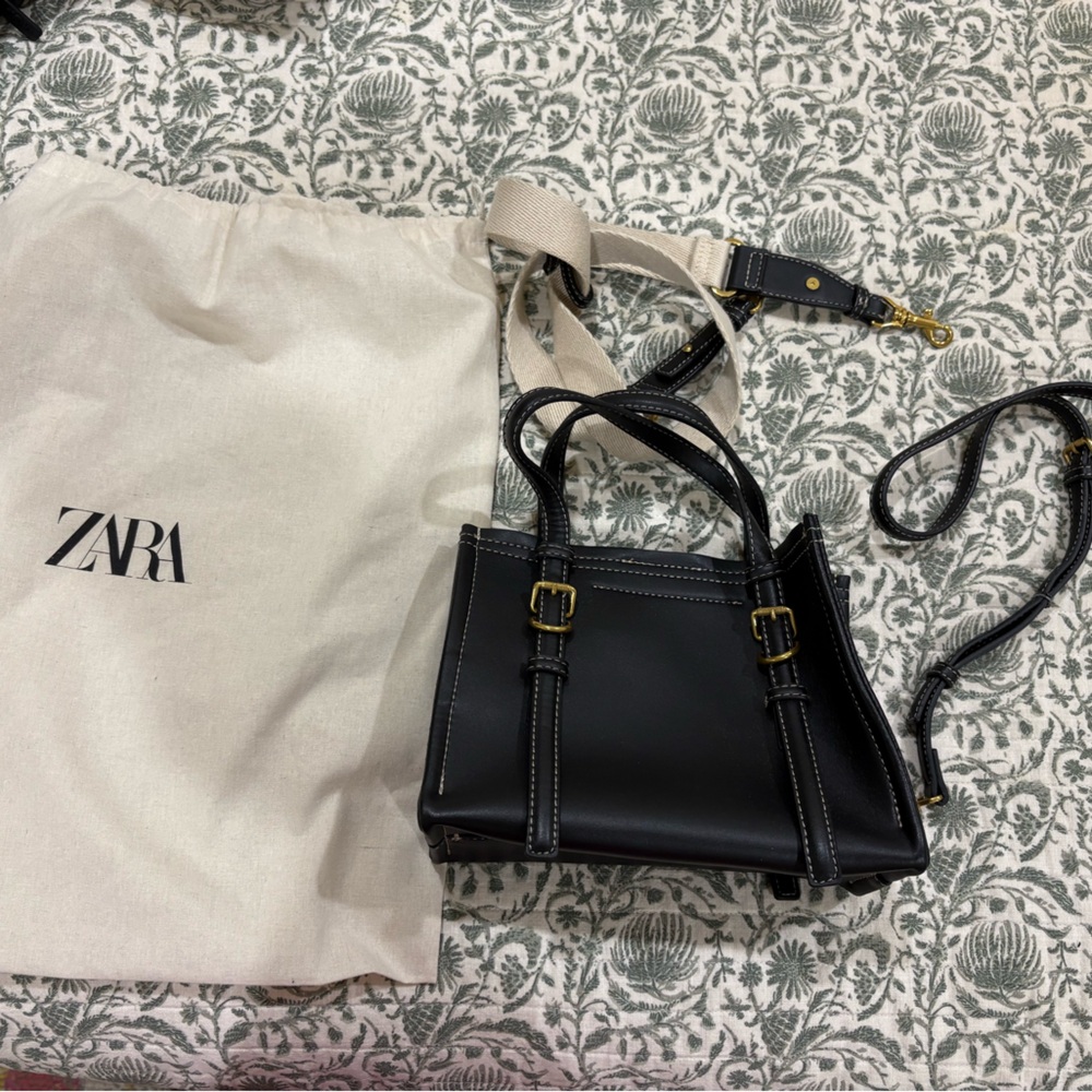 NWOT Zara Convertible Crossbody Mini-tote